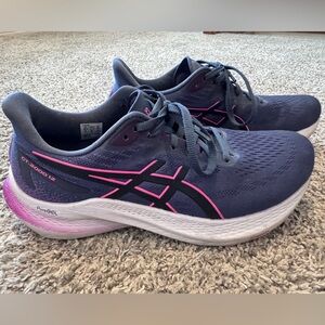 Asics Women's GT-2000 12 Running Shoes - Navy and Pink Size 9.5 Regular Width